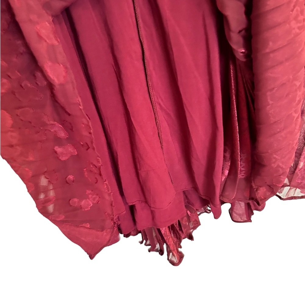 NWT Anthropologie Toulon Accordion Pleated Mini Dress Plum Small - Picture 7 of 8